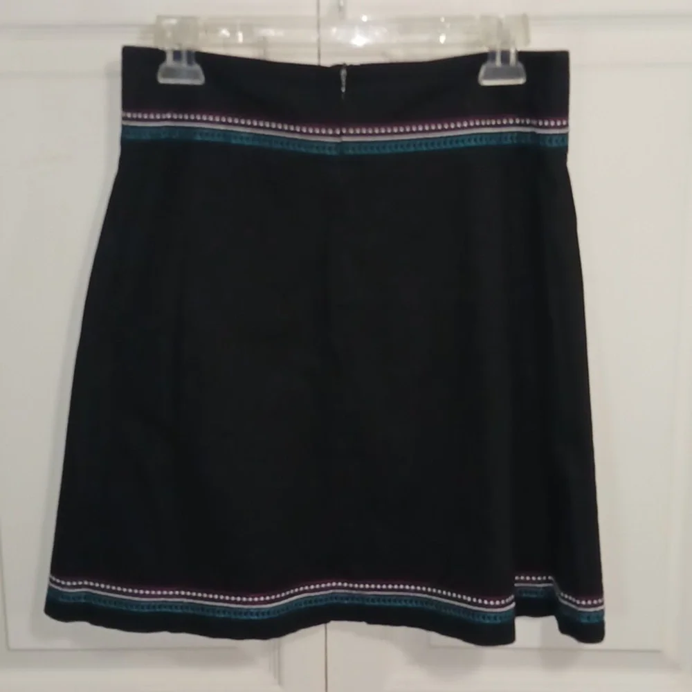 Heart Soul a line embroidered mini skirt - black - size 3